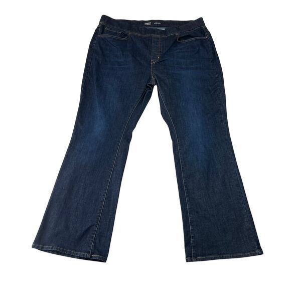 Levi's High Rise Totally Shaping Pull On BootCut Jeans Size 22 Western Casual - Picture 1 of 9